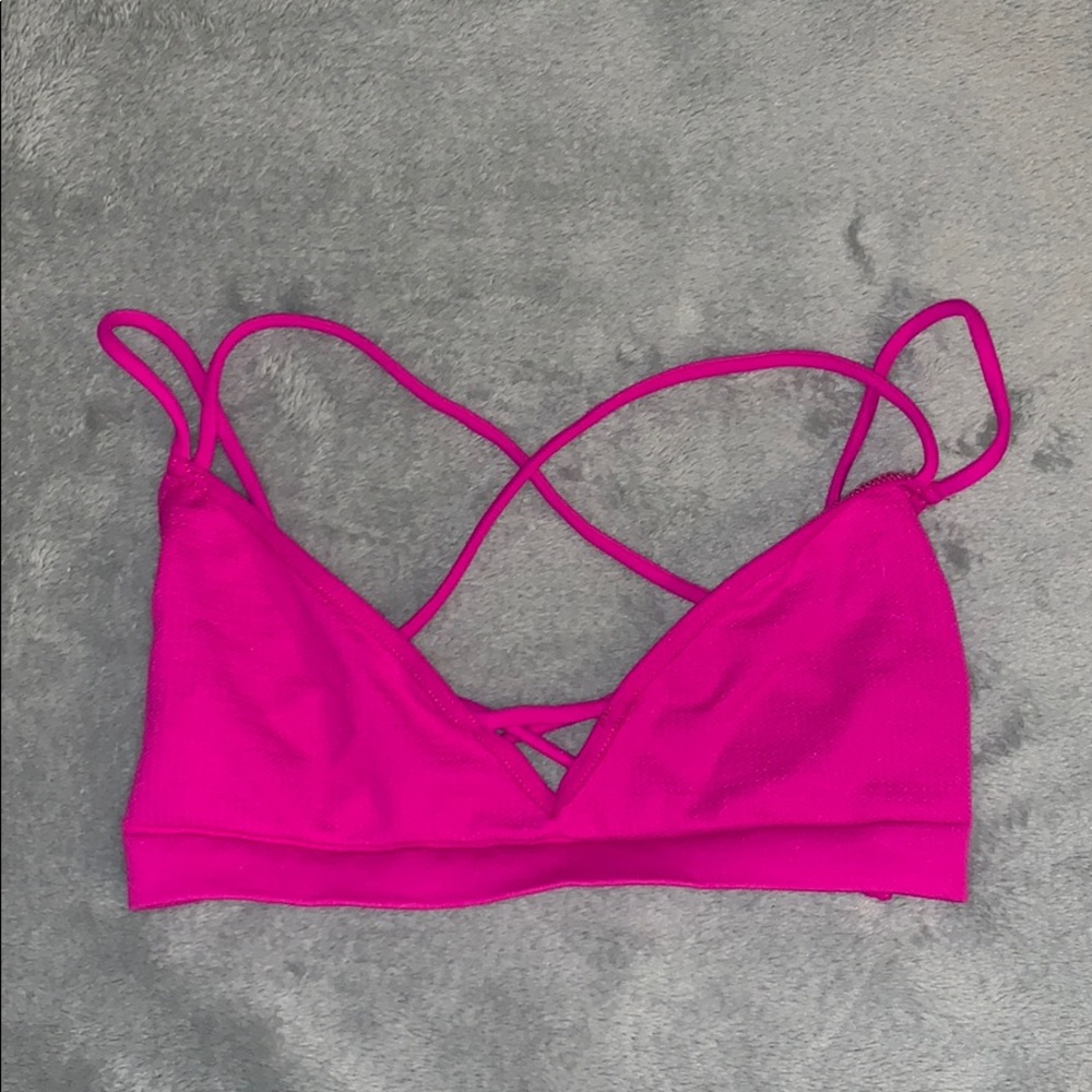 pink free people bra